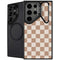 Neutral Checkered Galaxy S25 Ultra Kickstand Case
